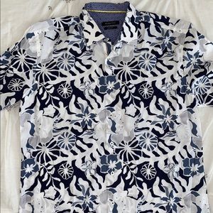 COPY - Men’s Bugatchi Floral Short Sleeve Button …